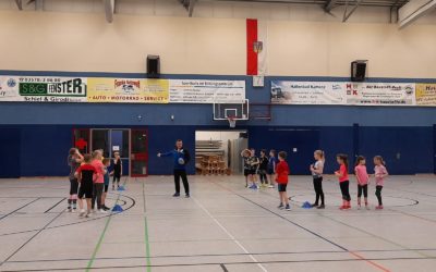 Schnuppertraining der F-Jugend bei der E-Jugend