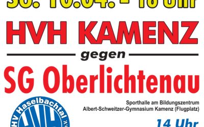 Ankündigung Heimspiele – HVH Kamenz vs. SG Oberlichtenau sowie Frauen vs. Koweg Görlitz