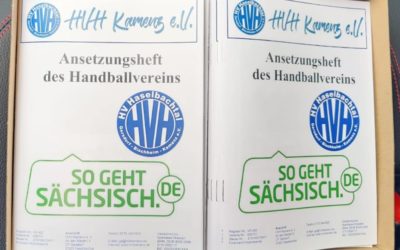 Ansetzungsheft des HVH Kamenz e. V.