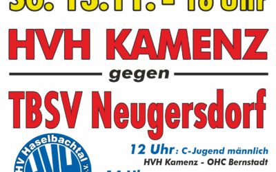 Ankündigung Heimspiel – HVH Männer vs. TBSV Neugersdorf