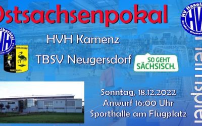 Ankündigung Heimspiel – HVH Kamenz vs. TBSV Neugersdorf