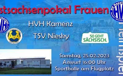 Ankündigung Heimspiel – Pokalspiel – HVH Kamenz Frauen vs. TSV Niesky