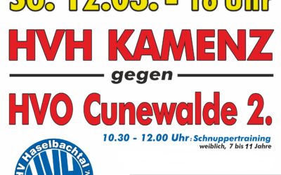 Ankündigung Heimspiel – HVH Kamenz vs. HVO Cunewalde II