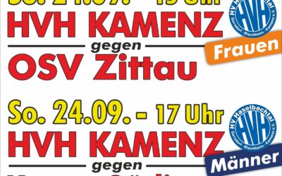 Ankündigung Heimspiel – 24.09.2023 – Frauen vs. OSV Zittau und Männer vs. Koweg Görlitz II
