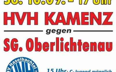 Ankündigung Heimspiel – 10.09.2023 – HVH Kamenz vs. SG Oberlichtenau