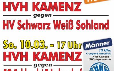 Ankündigung Heimspiele – 10.03.2024 – HVH Kamenz Männer/Frauen/C-Jugend (m)